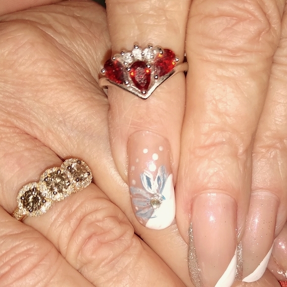 Crown Jewel Red Garnet Fashion Ring - Picture 4 of 13